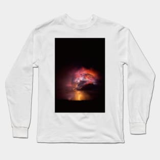 Summer lightning storm in Tucson, Arizona (E145/0288) Long Sleeve T-Shirt